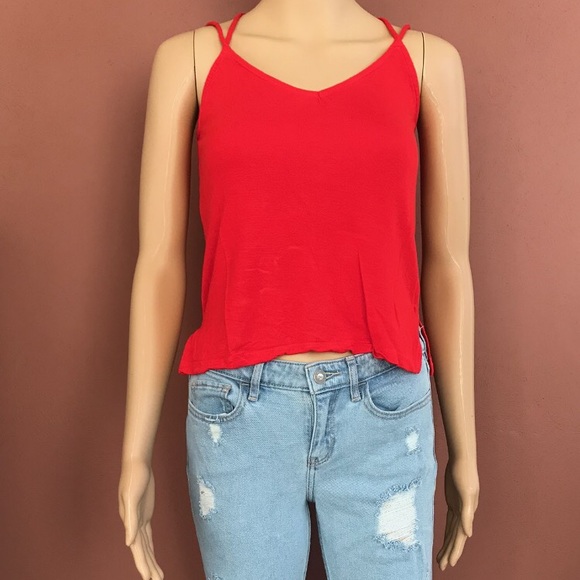 H&M Divided red top size XS gently used - Picture 1 of 4